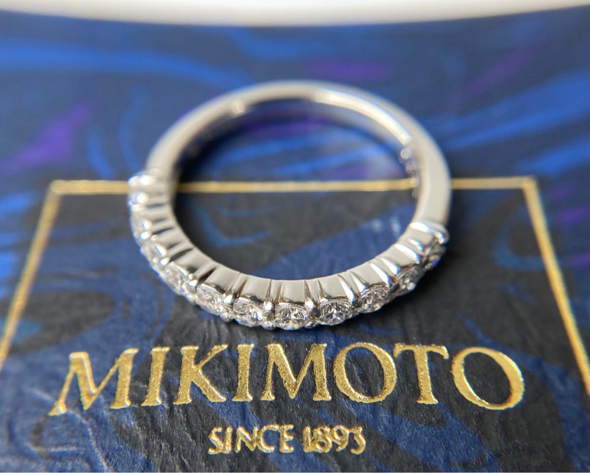 MIKIMOTO ミキモト 0 38ct ダイヤモンド ハーフエタニティ MIKIMOTO ミキモト 0 38ct ダイヤモンド ハーフエタニティ