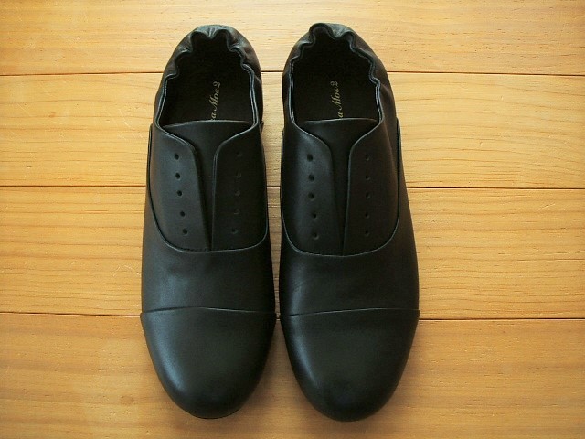 sa man sa Moss Moss * shoe race none original leather slip-on shoes * black M