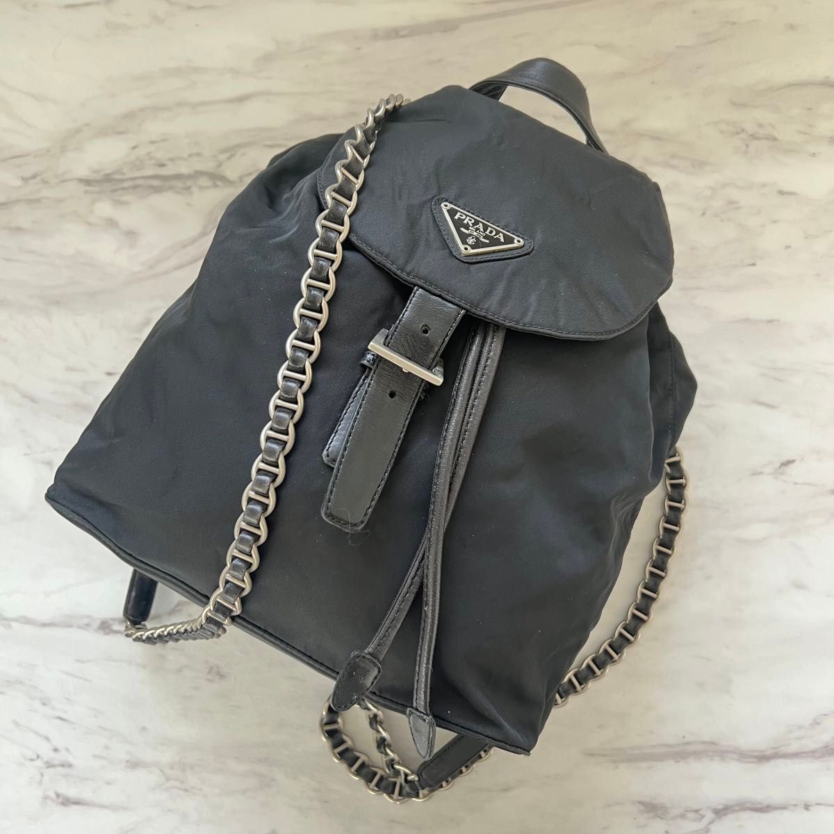 PRADA プラダ チェーンリュック ナイロン レアバッグ バック PRADA プラダ チェーンリュック ナイロン レアバッグ バック