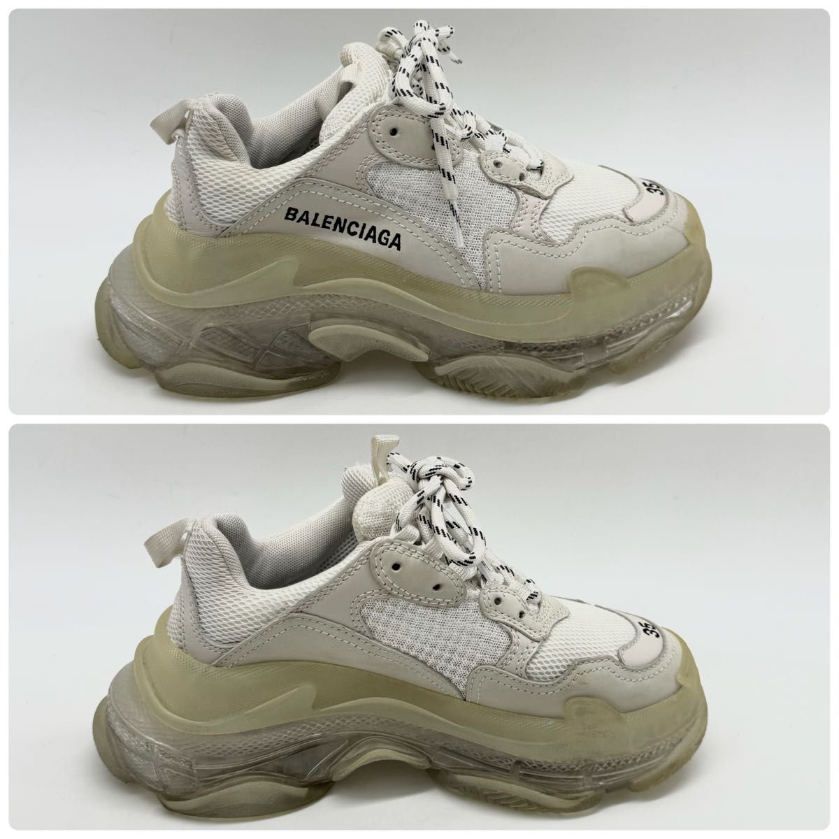 付属品付き・美品】BALENCIAGA バレンシアガ トリプルS クリア 付属品付き・美品】BALENCIAGA バレンシアガ トリプルS クリア