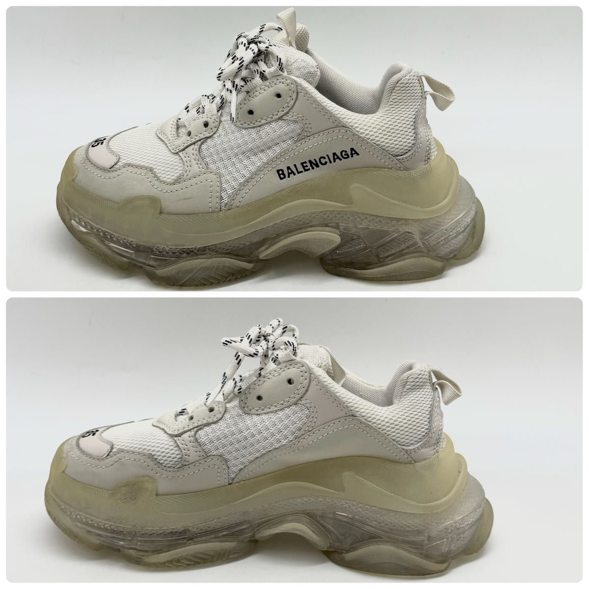 付属品付き・美品】BALENCIAGA バレンシアガ トリプルS クリア 付属品付き・美品】BALENCIAGA バレンシアガ トリプルS クリア
