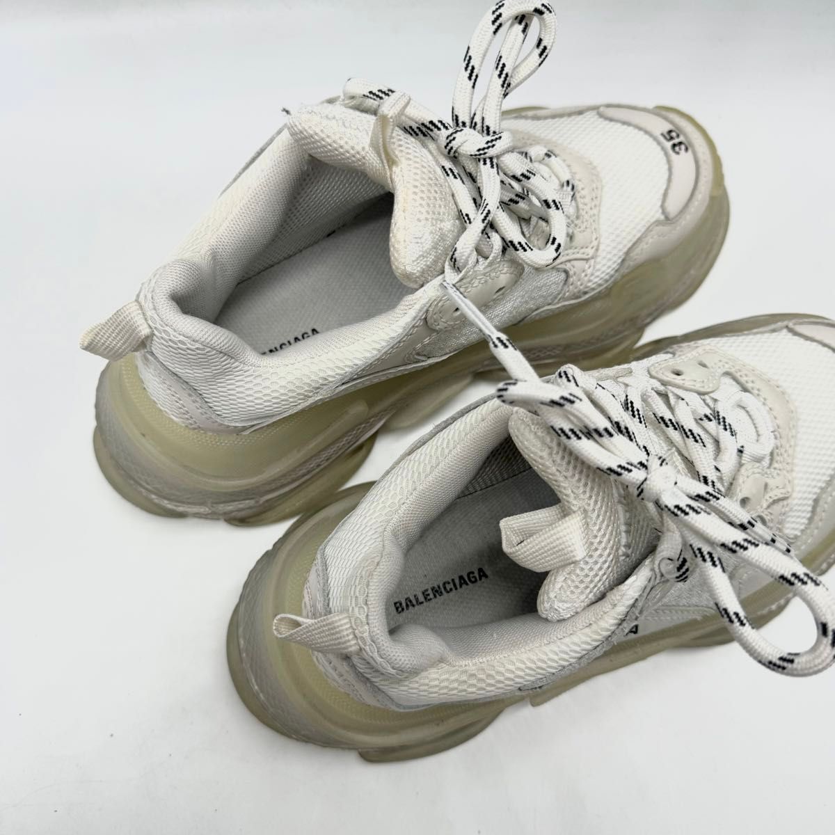 付属品付き・美品】BALENCIAGA バレンシアガ トリプルS クリア 付属品付き・美品】BALENCIAGA バレンシアガ トリプルS クリア