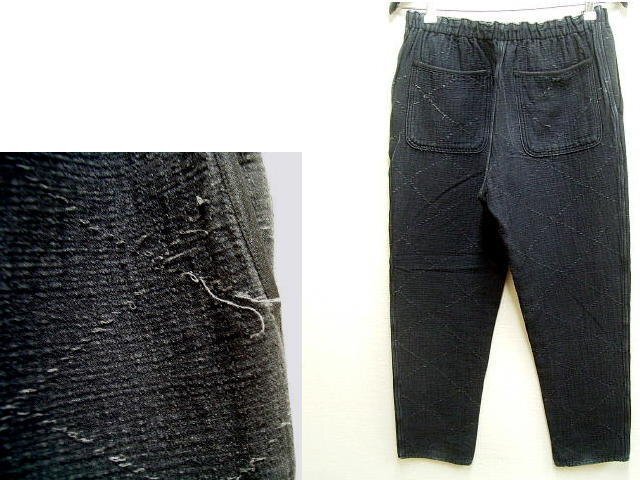 * prompt decision [M]PORTER CLASSIC SASHIKO STRETCH SLIM PANTS... slim pants ankle cut stretch black pants #1774