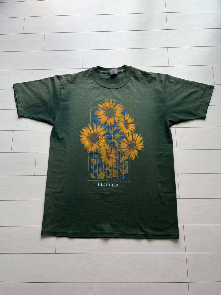 USA製 90s ひまわり ヒマワリ サンフラワー tシャツ サイズL USA製 90s ひまわり ヒマワリ サンフラワー tシャツ サイズL