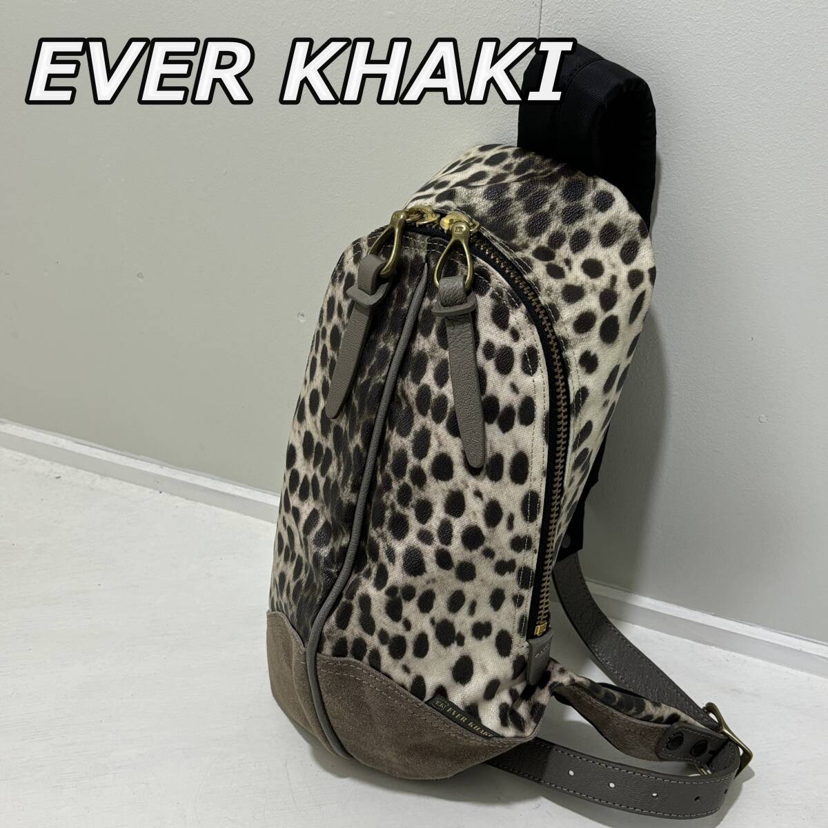 EVER KHAKI】エバーカーキ ユニセックス ヒョウ柄 チータ ボディ EVER KHAKI】エバーカーキ ユニセックス ヒョウ柄 チータ ボディ