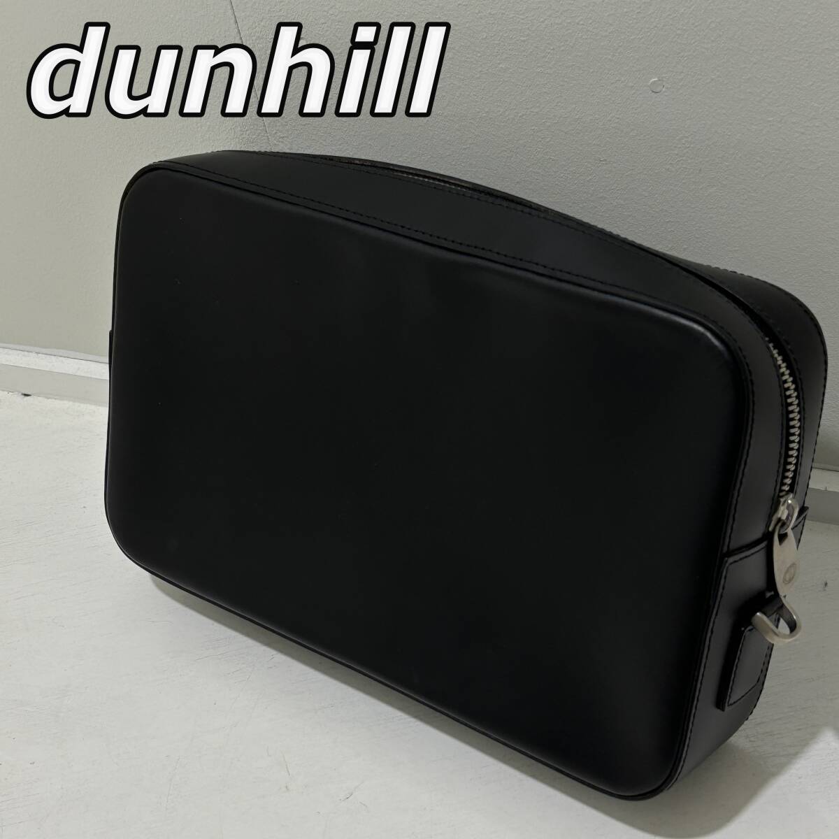 dunhill】ダンヒル レザー クラッチ バッグ セカンド パーティ dunhill】ダンヒル レザー クラッチ バッグ セカンド パーティ