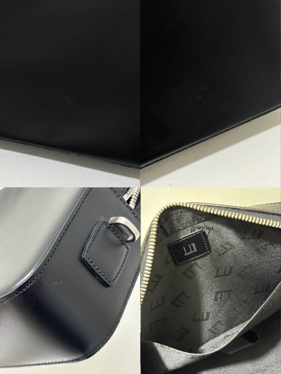 dunhill】ダンヒル レザー クラッチ バッグ セカンド パーティ dunhill】ダンヒル レザー クラッチ バッグ セカンド パーティ