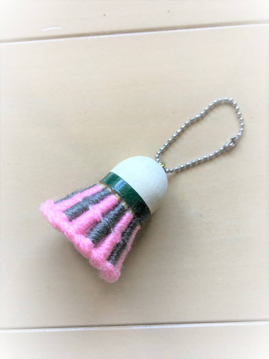  beautiful goods *YONEX Yonex badminton Shuttle key holder car to Le Coq * hand-knitted design 