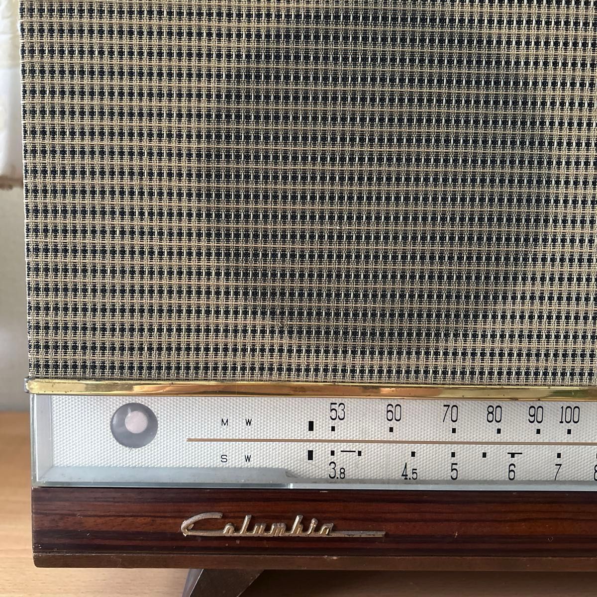 columbia 1010 コロンビア 真空管ラジオ アンティーク 動作確認 columbia 1010 コロンビア 真空管ラジオ アンティーク 動作確認