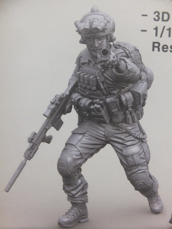 未使用美品 レジン樹脂製フィギュア レジェンド 1/16 US NAVY SEAL M79 Gunner 未組立キット 現用米海軍特殊部隊