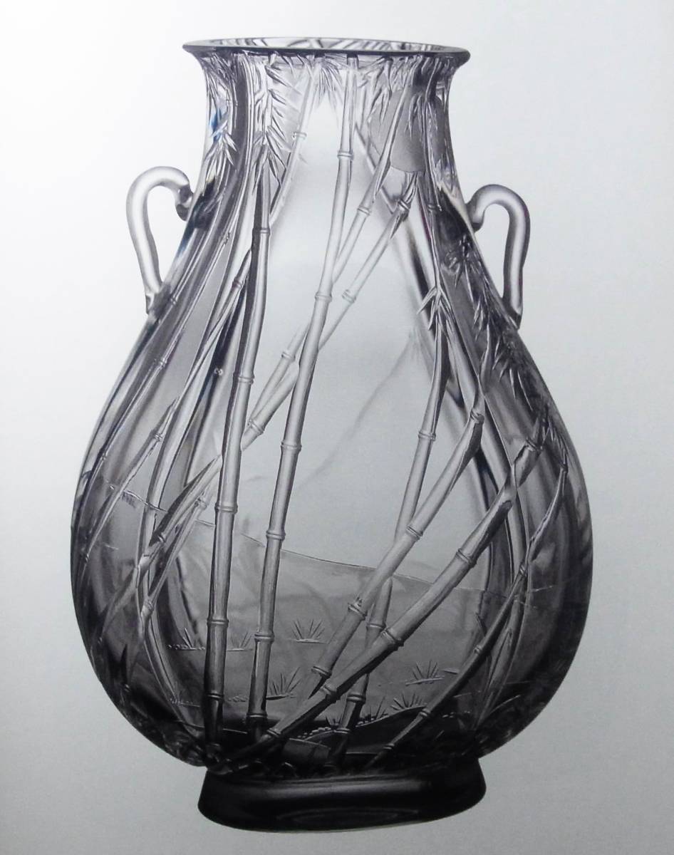 稀少 OLD BACCARAT オールドバカラ 竹 ジャポニズム 香水瓶 重厚 バンブーデザイン 上質クリスタル アンティーク_画像4