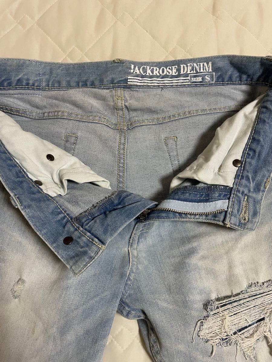 最終価格 JACKROSE ダメージ加工 ストレッチ デニム ジャック 最終価格 JACKROSE ダメージ加工 ストレッチ デニム ジャック