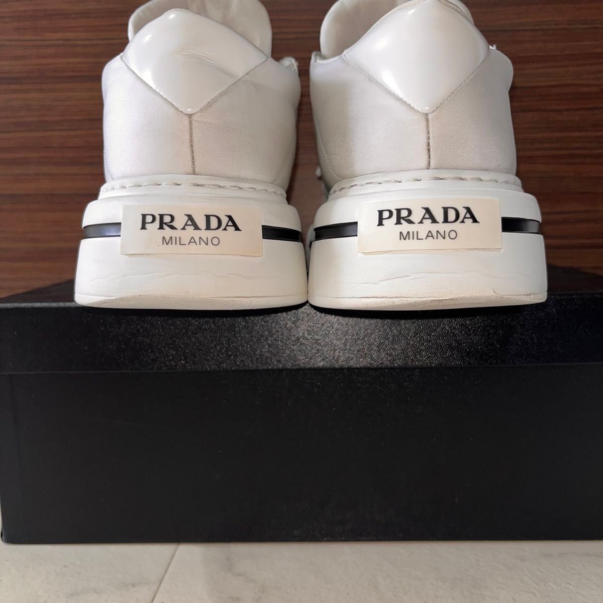 PRADA プラダ メンズシューズ Re-Nylon レザー切替 PRADA プラダ メンズシューズ Re-Nylon レザー切替