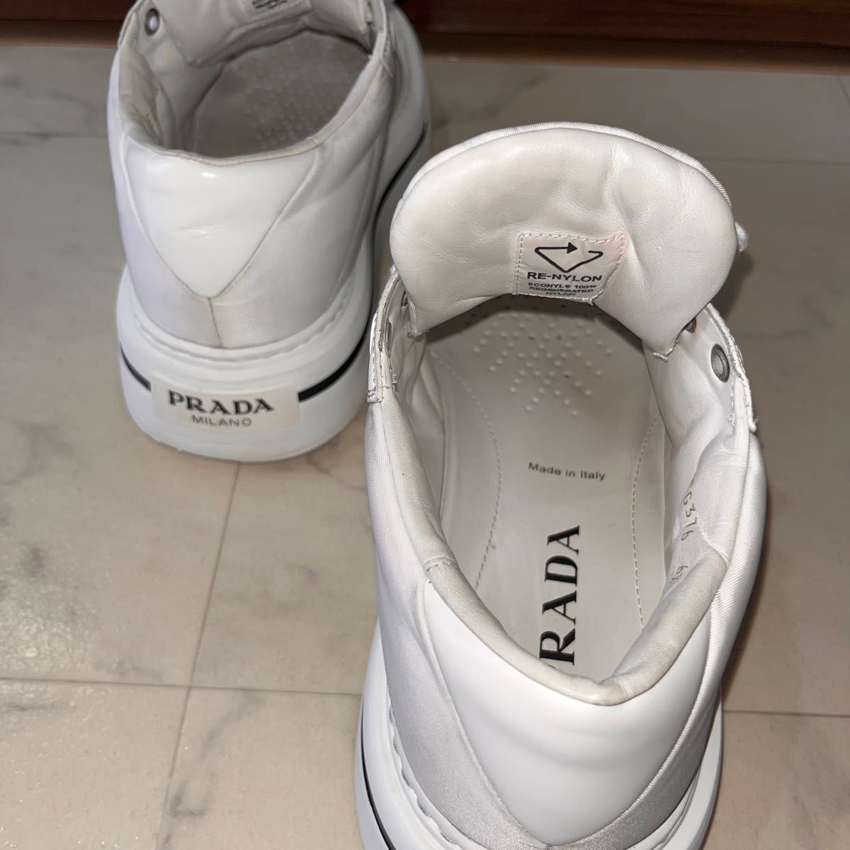 PRADA プラダ メンズシューズ Re-Nylon レザー切替 PRADA プラダ メンズシューズ Re-Nylon レザー切替