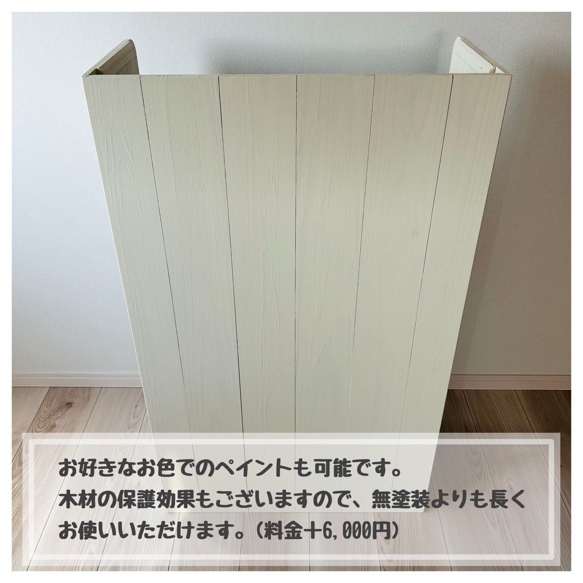 マルシェや展示販売のレジ台に 杉の無垢材を使ったかわいい マルシェや展示販売のレジ台に 杉の無垢材を使ったかわいい