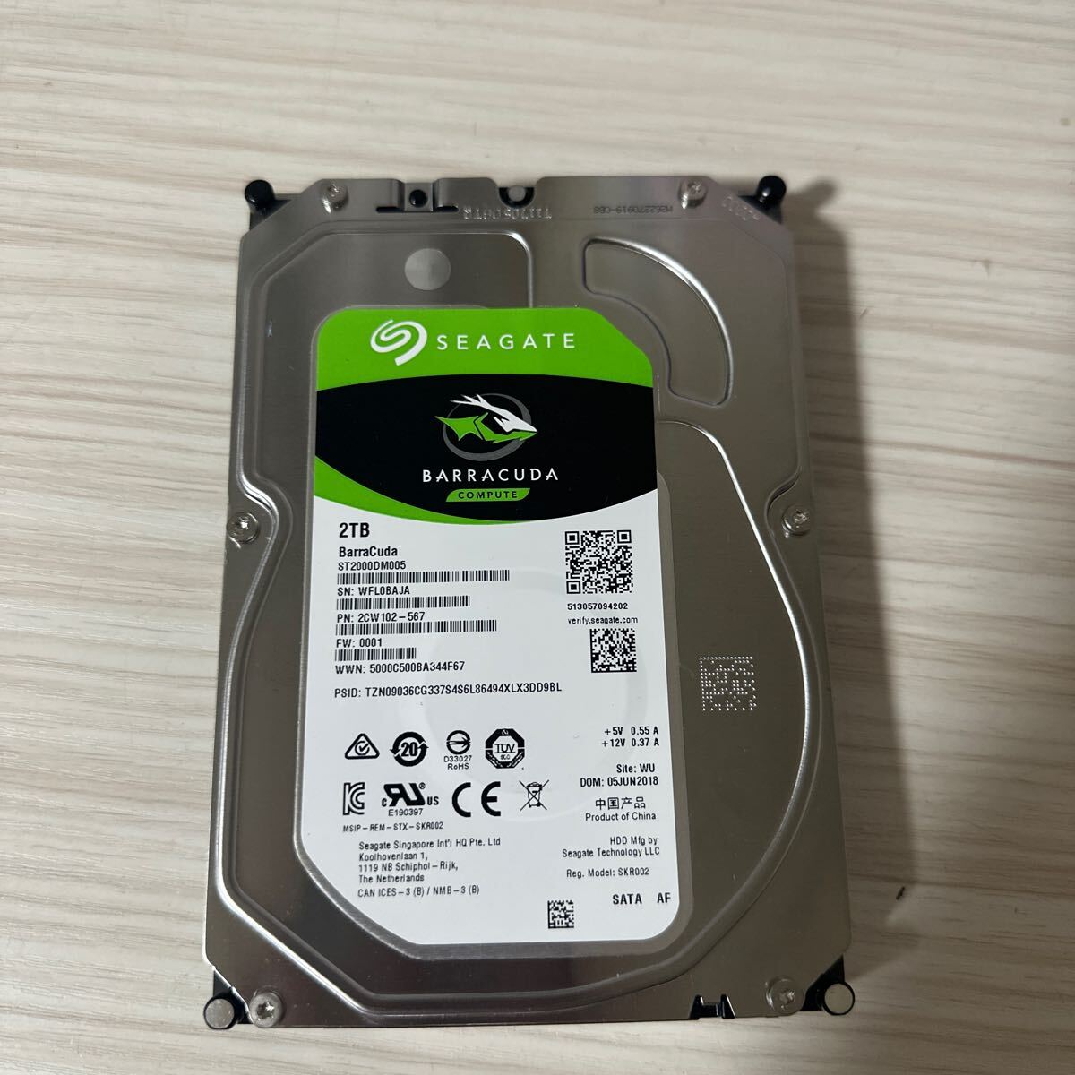 X139 (動作保証/使用0時間/AVコマンド対応)Seagate BarraCuda X139 (動作保証/使用0時間/AVコマンド対応)Seagate BarraCuda