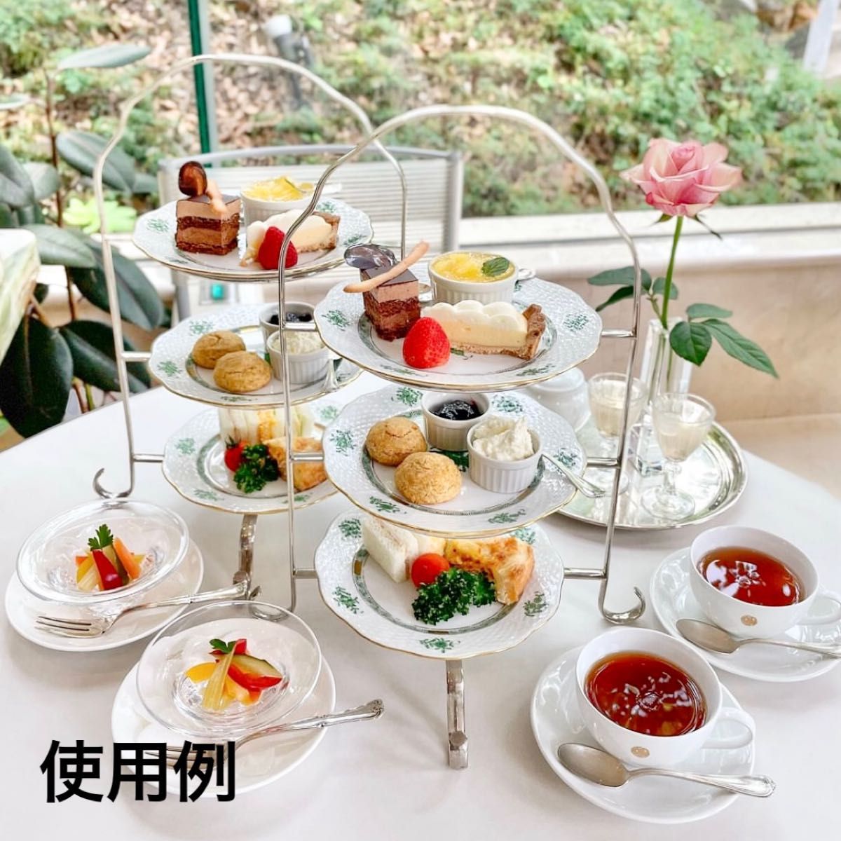 新品 廃盤希少 CASUAL PRODUCT 青芳 ケーキスタンド 2段 新品 廃盤希少 CASUAL PRODUCT 青芳 ケーキスタンド 2段
