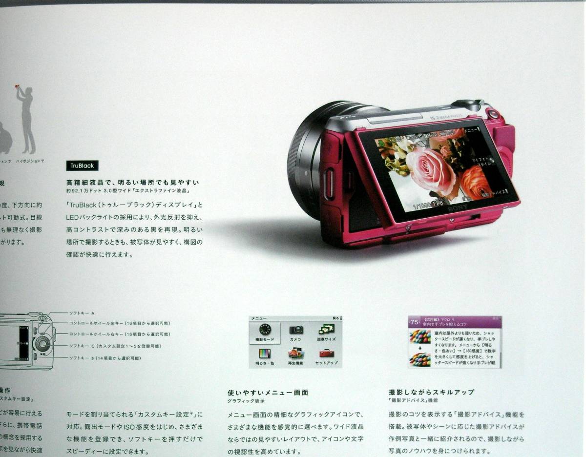 [ catalog only ]31302* Sony Alpha α NEX-C3* 2011 year 7 month version catalog cover north river ..