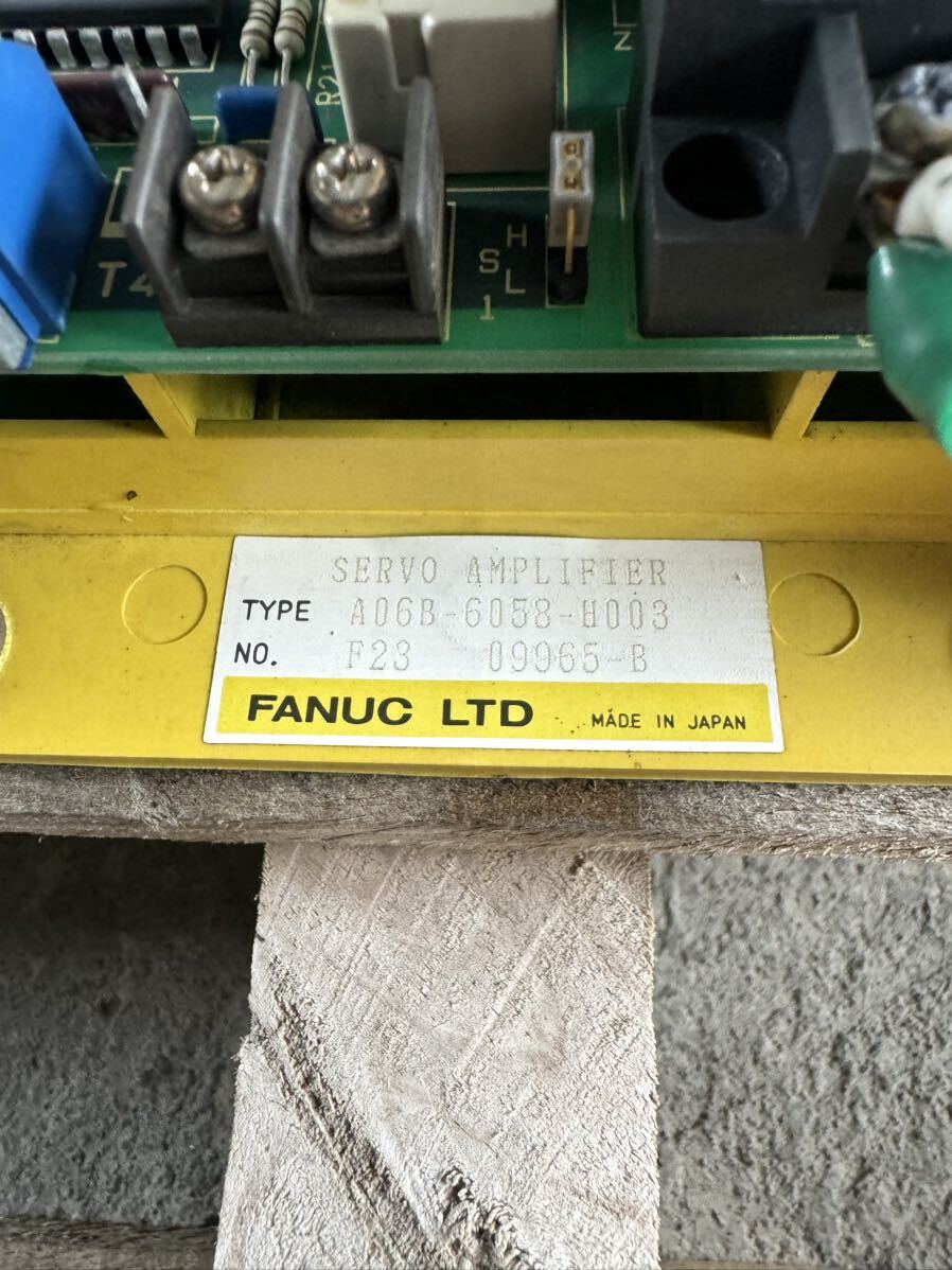 Fanuc ファナック サーボアンプ A06B-6058-H003 『動作未確認 Fanuc ファナック サーボアンプ A06B-6058-H003 『動作未確認