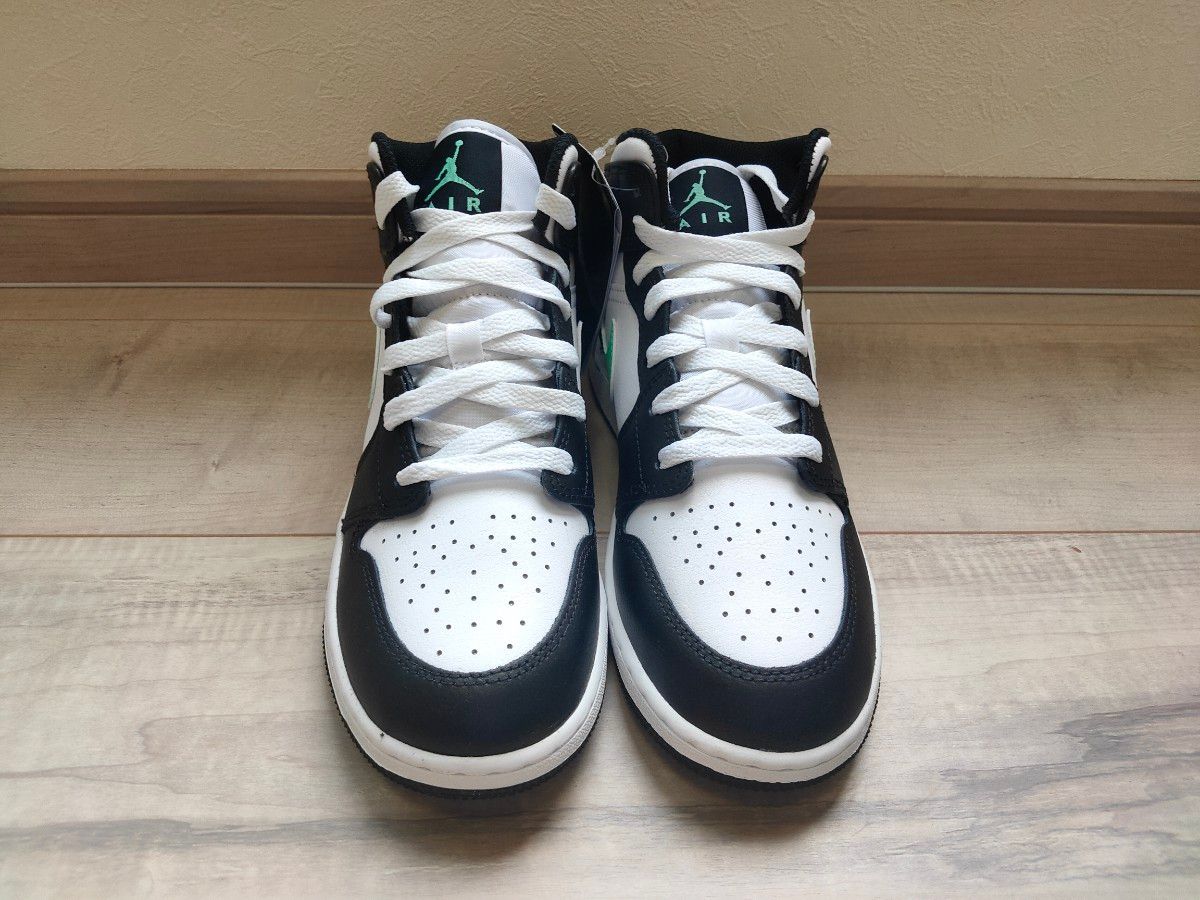 24 5cm NIKE AIR JORDAN 1 MID GS GREEN GROW ナイキ エア 24 5cm NIKE AIR JORDAN 1 MID GS GREEN GROW ナイキ エア