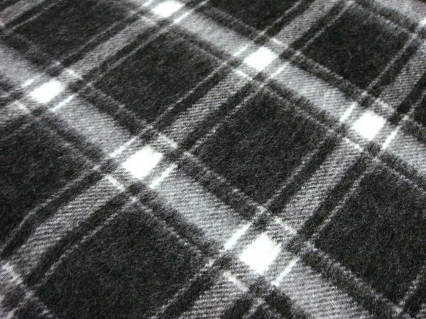 [ новый товар ]Drake\'s tartan проверка шерсть Anne gola muffler черный 