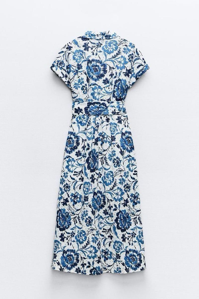 ZARA カットワークエンブロイダリー プリント ワンピース|Yahoo ZARA カットワークエンブロイダリー プリント ワンピース|Yahoo