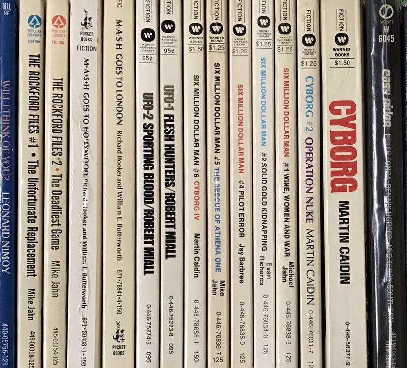  foreign book CYBORG Six Million Dollar Man M*A*S*H THE ROCKFORD UFO-1 Flesh Hunters UFO-2 SPORTING BLOOD easy Rider Will I THINK OF YOU?