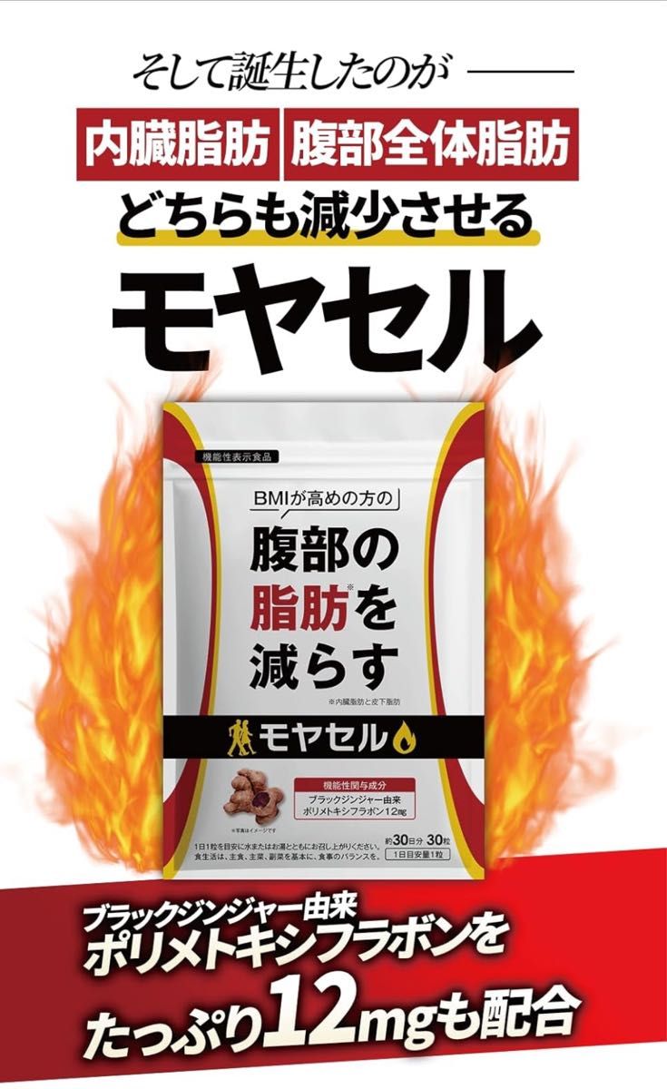 モヤセル 30粒30日 BMIが高めの方の腹部の脂肪を減らす 内臓脂肪 モヤセル 30粒30日 BMIが高めの方の腹部の脂肪を減らす 内臓脂肪