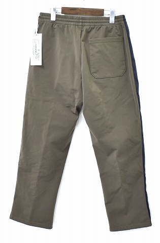 Azuma.（アズマ）Jersey Trousers ジャージトラウザーズ トラックパンツ イージーパンツ 側章 サイドラインパンツ KHAKI 0_画像2