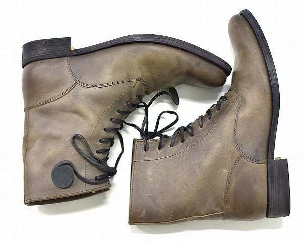 SAK サク Lace-up Boots Reverse レースアップブーツ 42 BROWN GUIDI