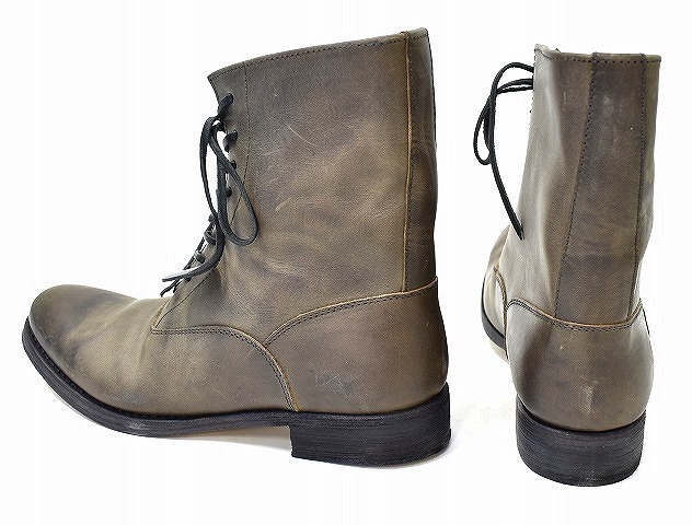 SAK サク Lace-up Boots Reverse レースアップブーツ 42 BROWN GUIDI