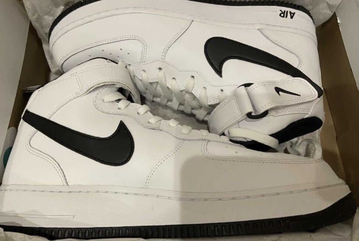 即決27cm NIKE AIR FORCE 1 MID '07 DV0806-101 WHITE/BLACK 即決27cm NIKE AIR FORCE 1 MID '07 DV0806-101 WHITE/BLACK