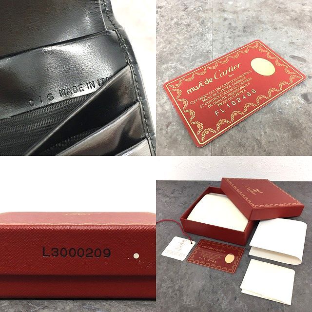 * free shipping * unused goods Cartier compact wallet bread tail black box attaching in present .! 300