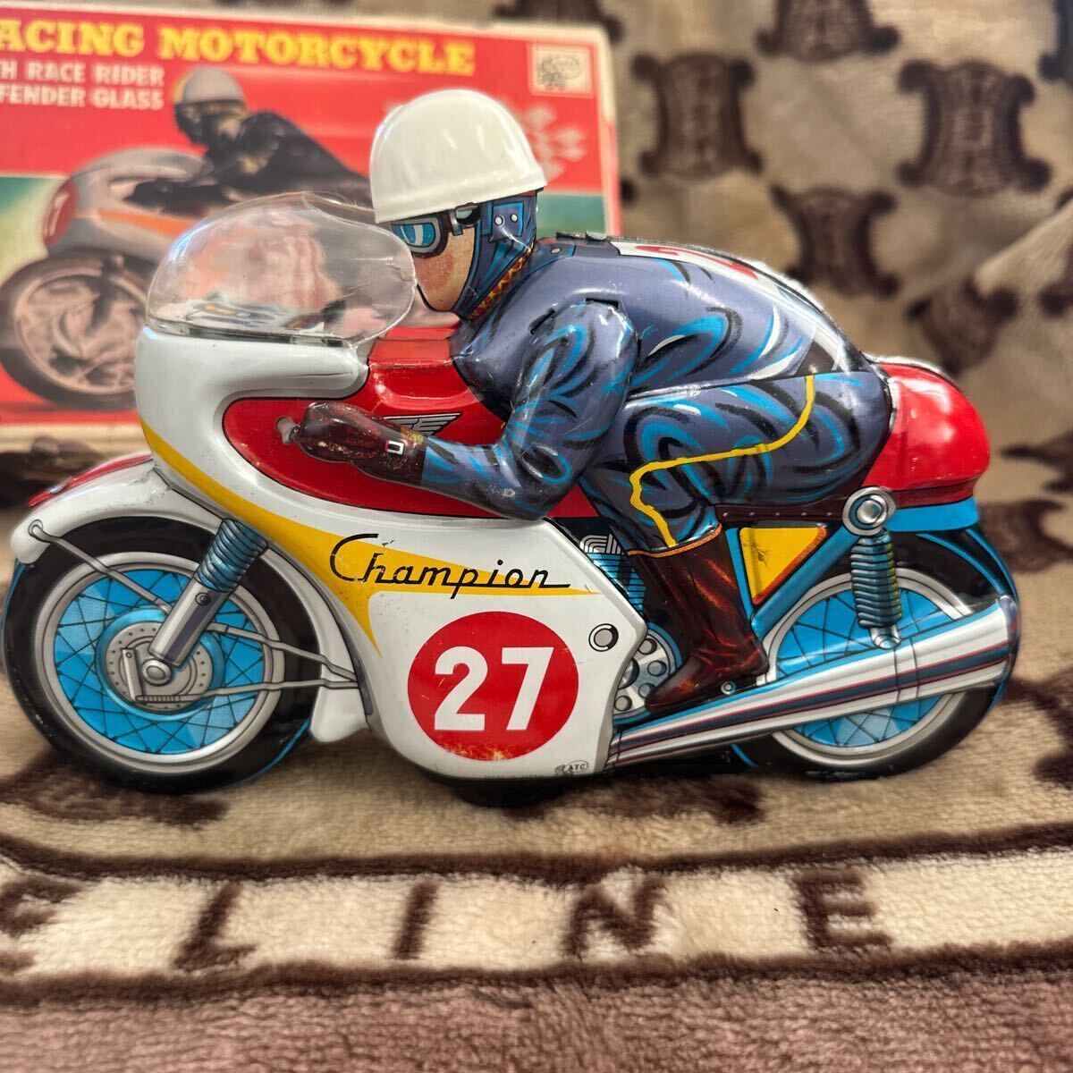 Yahoo!オークション - ブリキ バイク 箱付き RACING MOTORCYCLE Yahoo!オークション - ブリキ バイク 箱付き RACING MOTORCYCLE