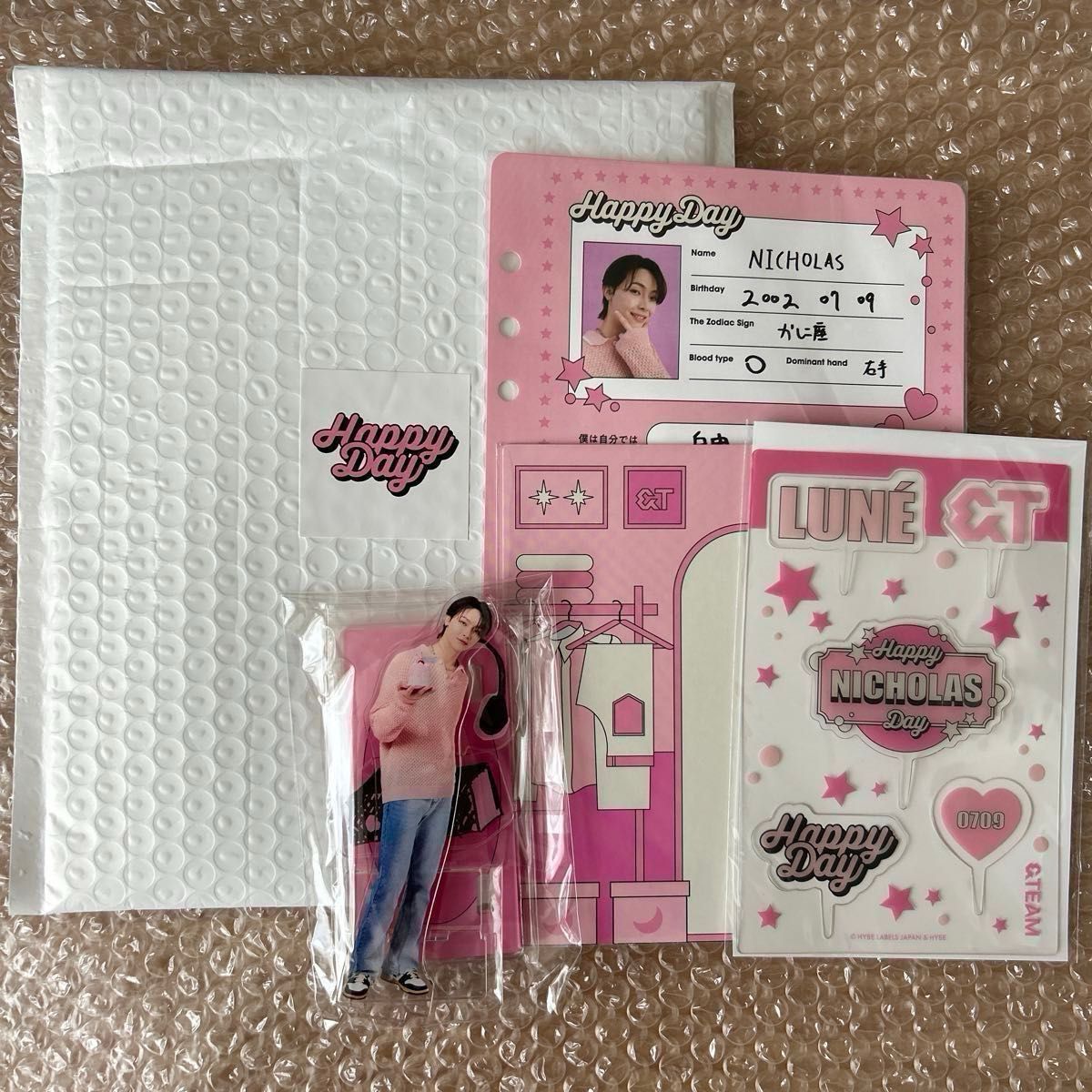 &TEAM ニコラス NICHOLAS バースデーキット トレカのみなし &TEAM ニコラス NICHOLAS バースデーキット トレカのみなし