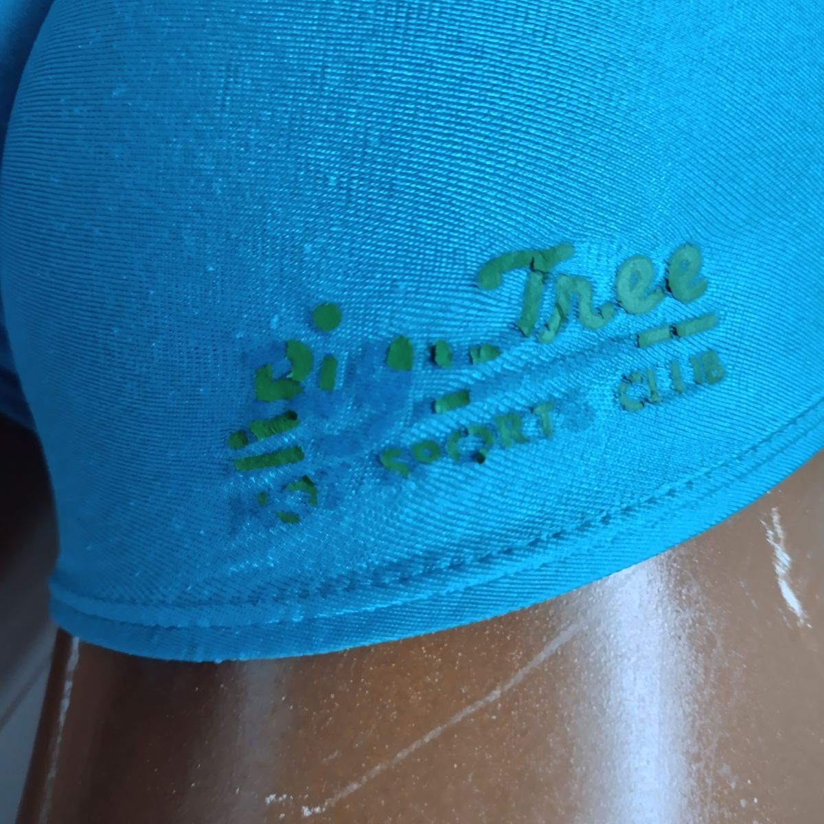 42* woman .. swimsuit (M size degree )* big tree sport Club exclusive use swimsuit * open back lustre light blue blue white white *