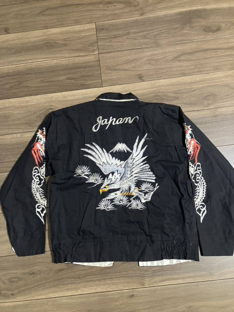 50s スーベニアジャケット スカジャン 鷹 金虎 ヴィンテージ 襟 50s スーベニアジャケット スカジャン 鷹 金虎 ヴィンテージ 襟