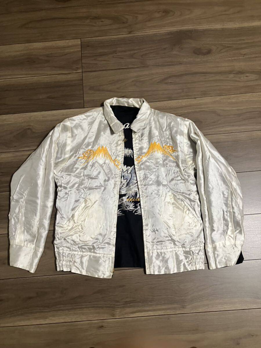 50s スーベニアジャケット スカジャン 鷹 金虎 ヴィンテージ 襟 50s スーベニアジャケット スカジャン 鷹 金虎 ヴィンテージ 襟