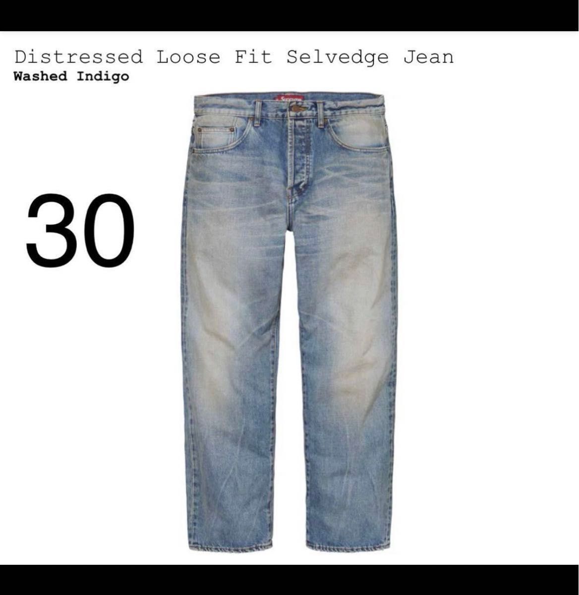Supreme Distressed Loose Fit Selvedge jean ルーズフィット Supreme Distressed Loose Fit Selvedge jean ルーズフィット