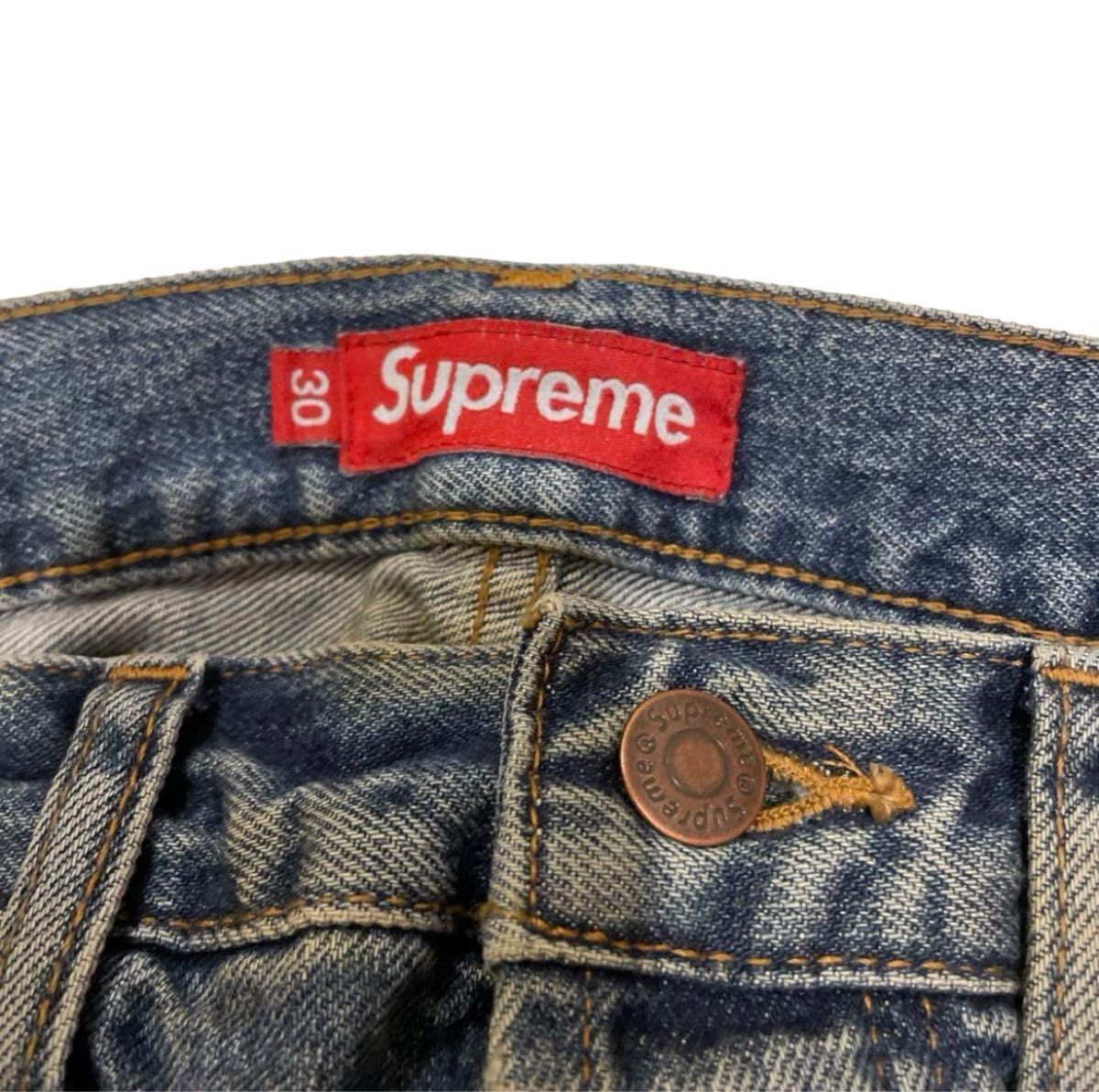 Supreme Distressed Loose Fit Selvedge jean ルーズフィット Supreme Distressed Loose Fit Selvedge jean ルーズフィット