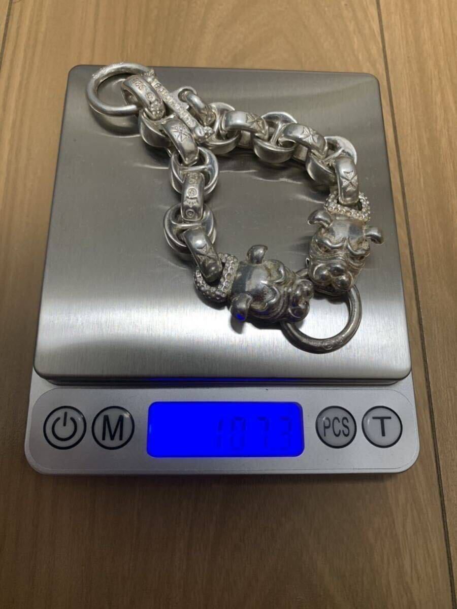ヴィンテージ ブルドッグ チェーンブレスレット シルバービンテージ ダブルヘッド ヴィンテージ ブルドッグ チェーンブレスレット シルバー