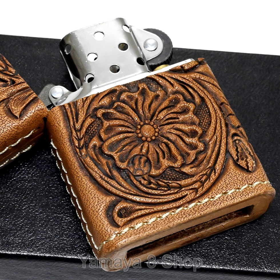 ZIPPO ライター 本革巻 牛革 カオス シェリダンクラフト ZIPPO ライター 本革巻 牛革 カオス シェリダンクラフト