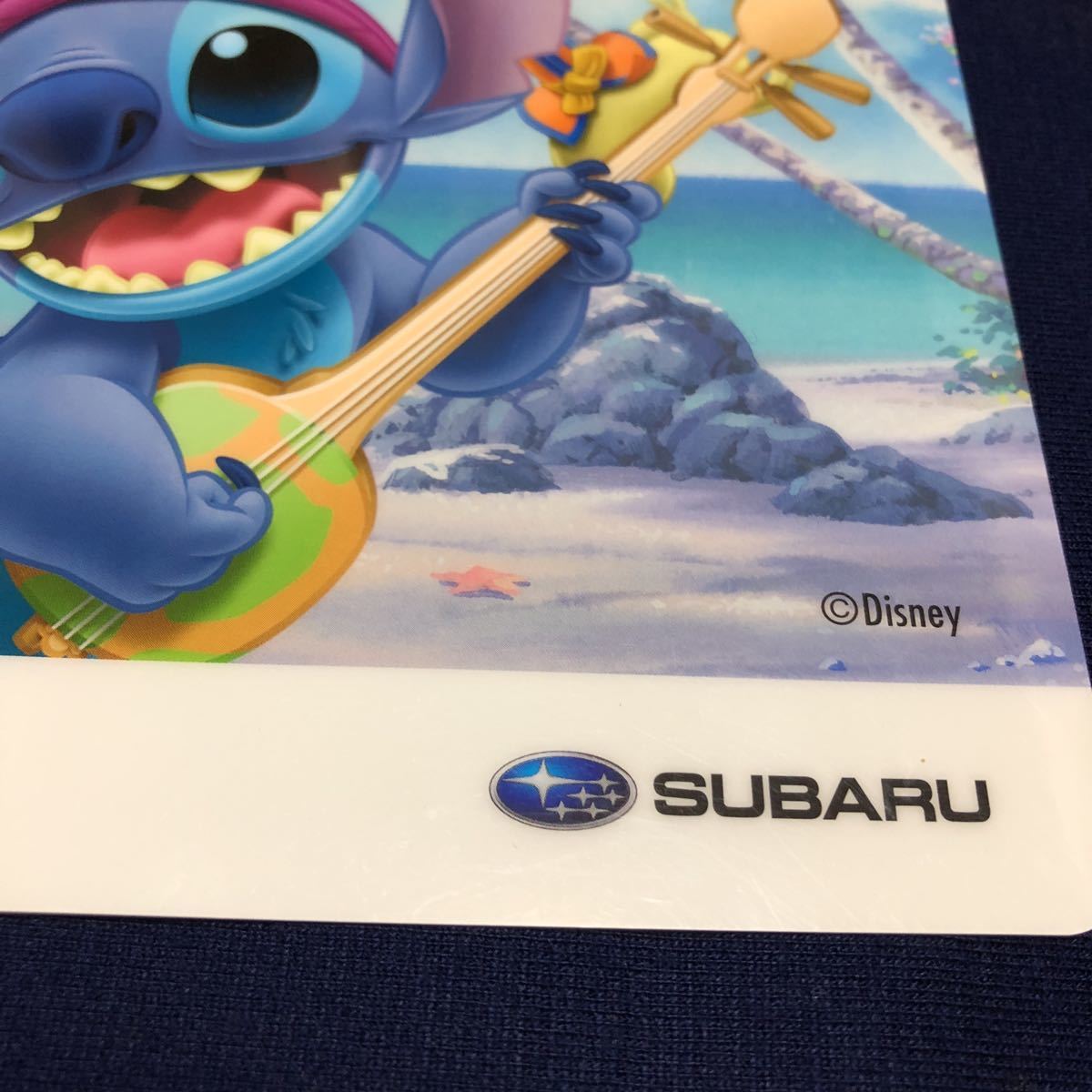 ＊レア非売品＊スバル SUBARU×ディズニー スティッチ 下敷き ノベルティ_画像2