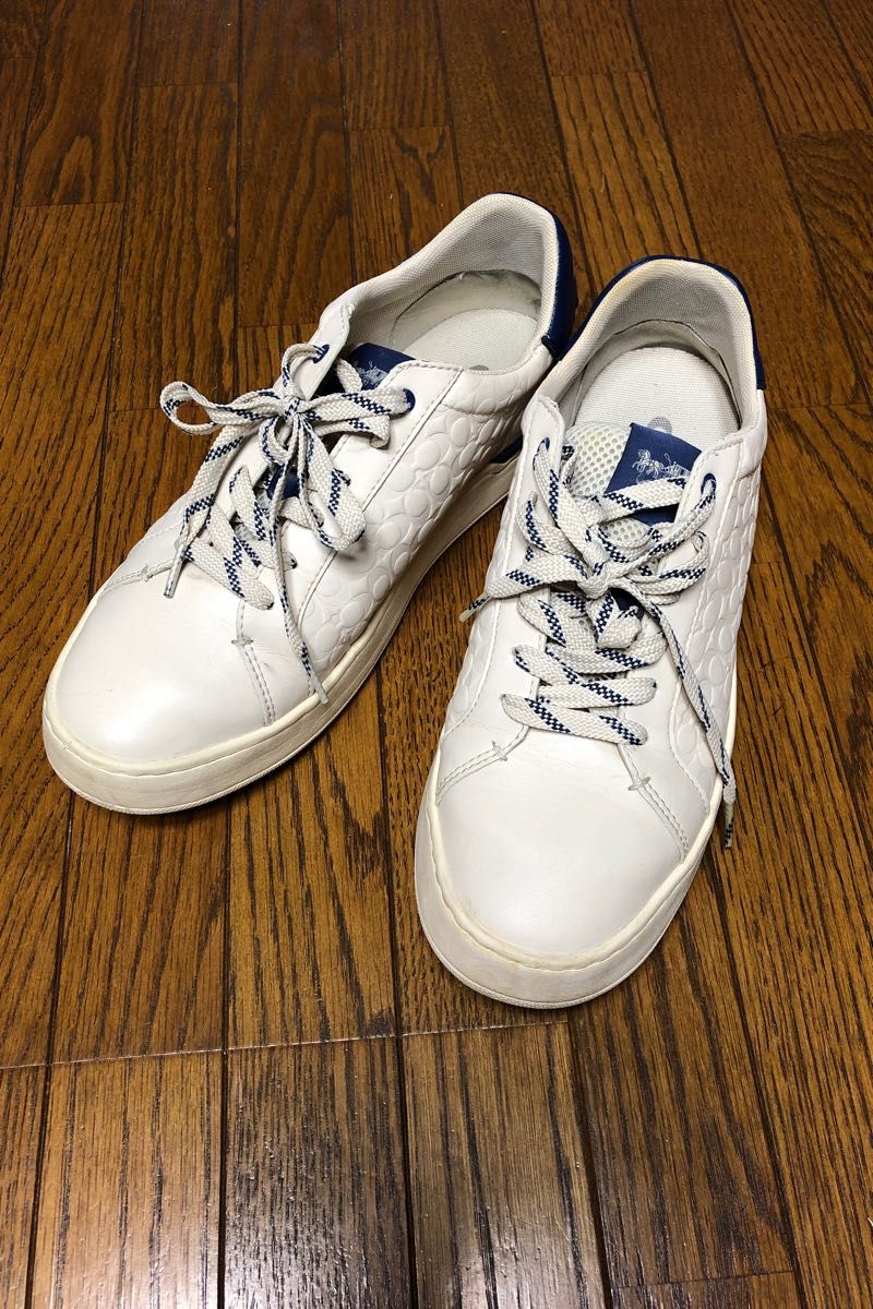 コーチ coach レザー スニーカー シグネチャー ホワイト 26 0cm コーチ coach レザー スニーカー シグネチャー ホワイト 26 0cm