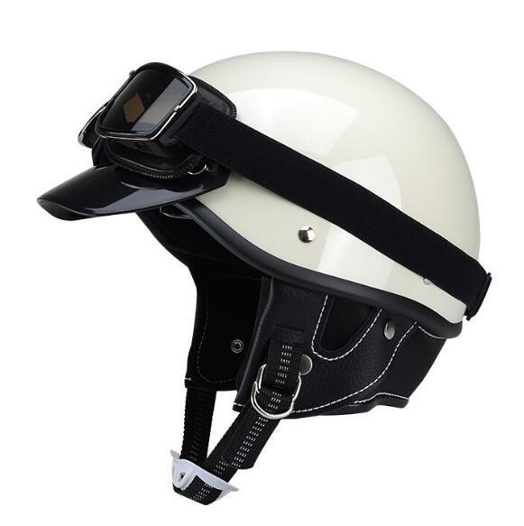  новое поступление 4 цвет мотоцикл retro шлем Harley Vintage мужской женский полушлем легкий модель шлем белый XL