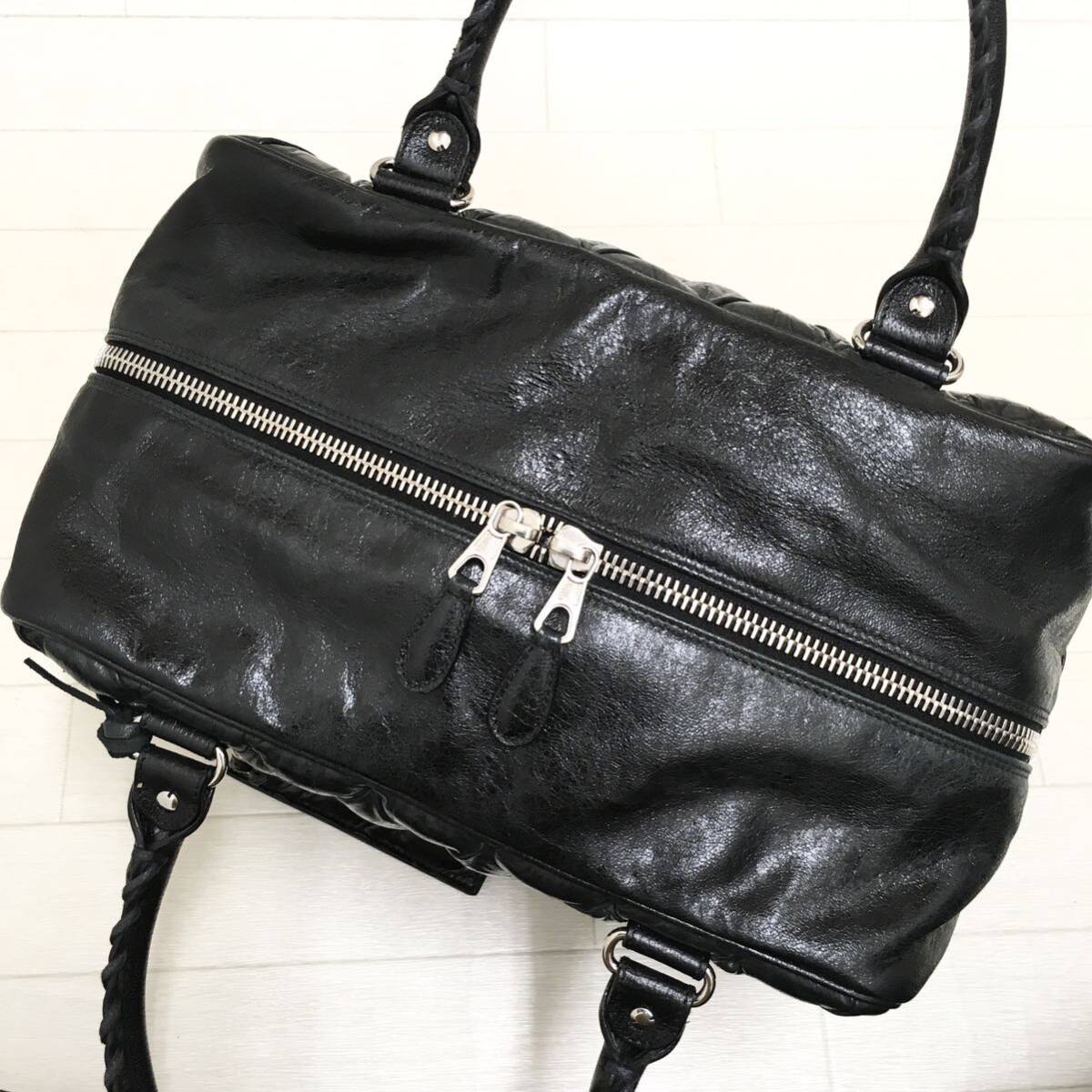 レア美品・ミラー付 BALENCIAGA ザ マトラッセ ミニボストン レア美品・ミラー付 BALENCIAGA ザ マトラッセ ミニボストン