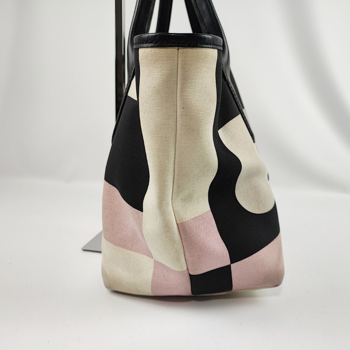 BALLY バリー トートバッグ Bロゴ キャンバス ブラック×ホワイト BALLY バリー トートバッグ Bロゴ キャンバス ブラック×ホワイト