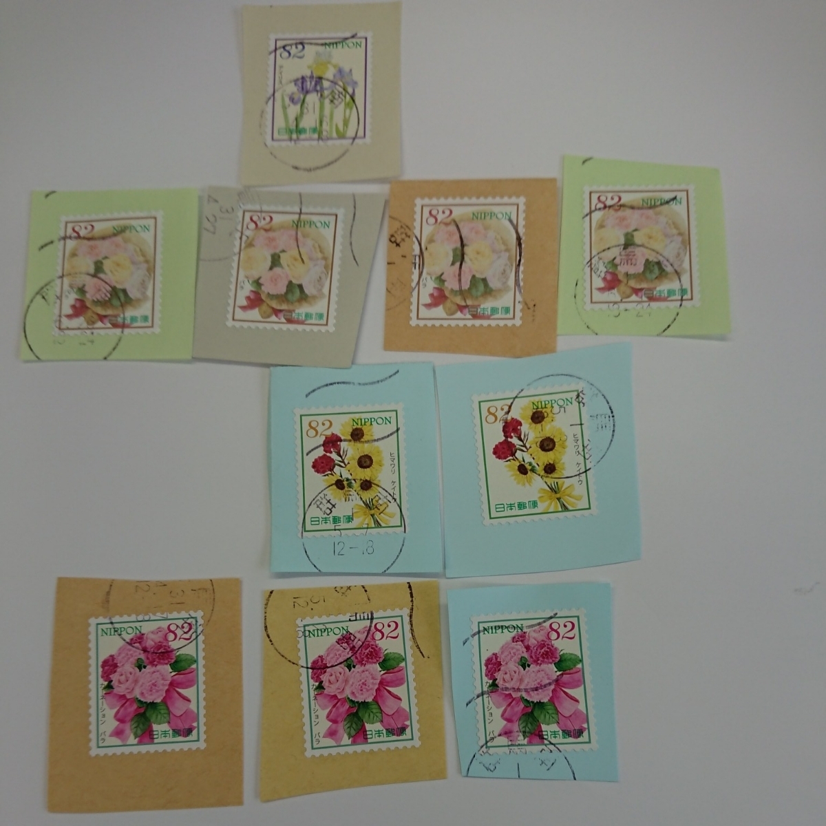使用済み切手 おもてなしの花シリーズ第１２集 ４種１０枚_画像1
