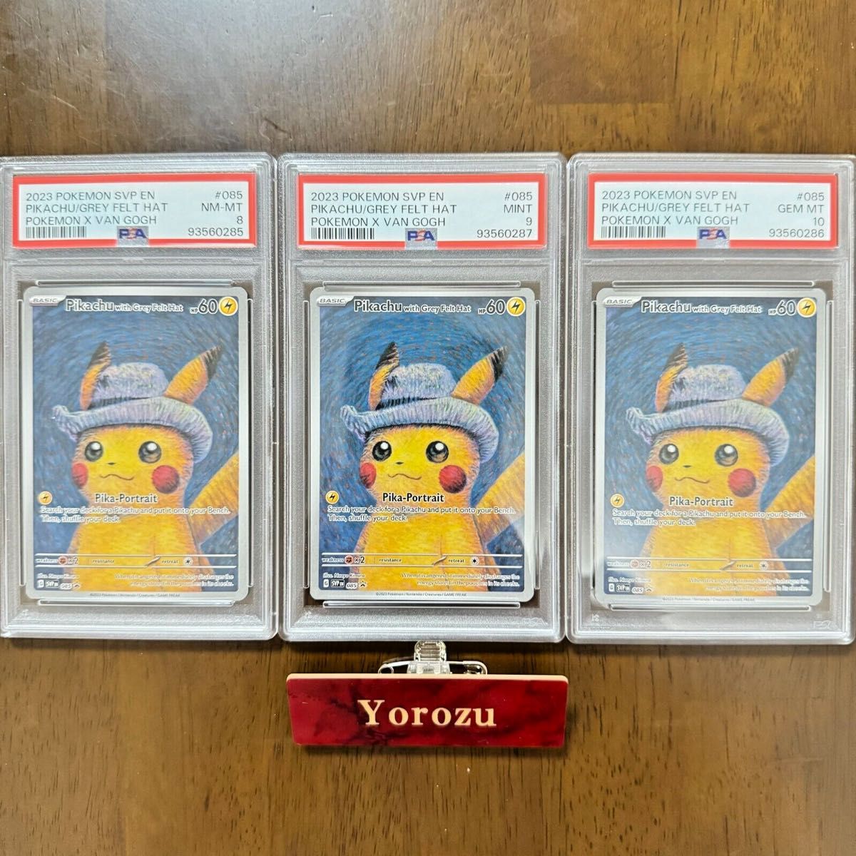 比較セット】PSA 8 9 10 ゴッホ ピカチュウ ポケモン カード 比較セット】PSA 8 9 10 ゴッホ ピカチュウ ポケモン カード