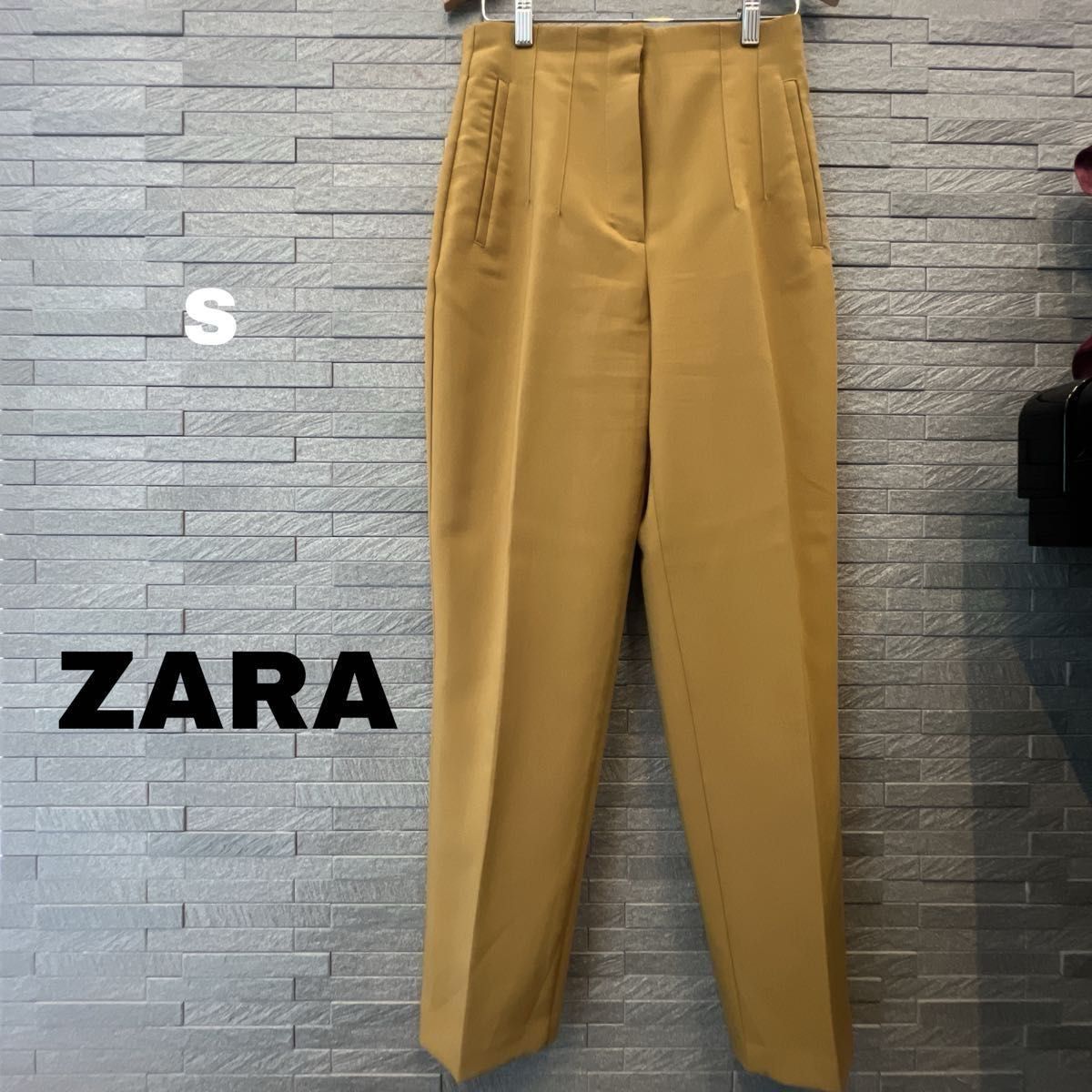 ザラ ZARA ハイライズ マスタード クロップドパンツ ボトムス ザラ ZARA ハイライズ マスタード クロップドパンツ ボトムス